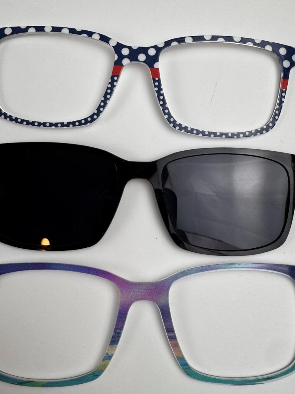 pair eyewear the kirby magnetic toppers lot sunglasses clip on top frames